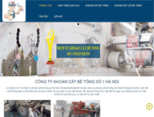 Tablet Screenshot of khoancatbetong24h.com